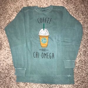 Coffee and Chi O sweatshirt